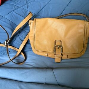 Coach Tan Leather Crossbody